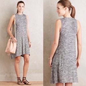 Maeve Emerson Gray Ribbed Sleeveless Dress